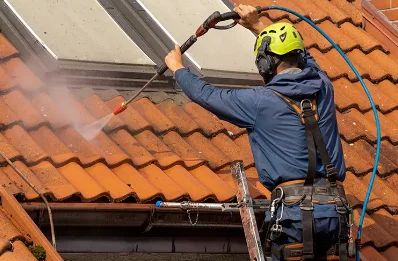 Démoussage et hydrofuge de toiture à Sainte-Gemme